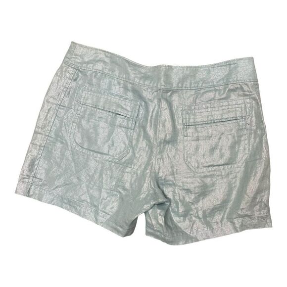 Tommy Bahama Sea-foam Mint Green Shorts Sparkle Size 4 100% Linen Designer EUC - Picture 6 of 6